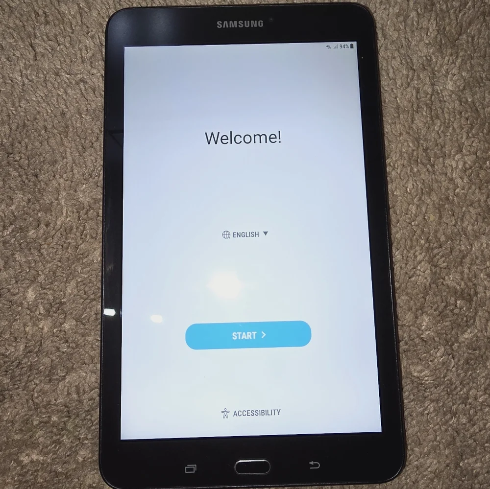 Samsung Galaxy Tab E tablet with at&t Hotspot connection